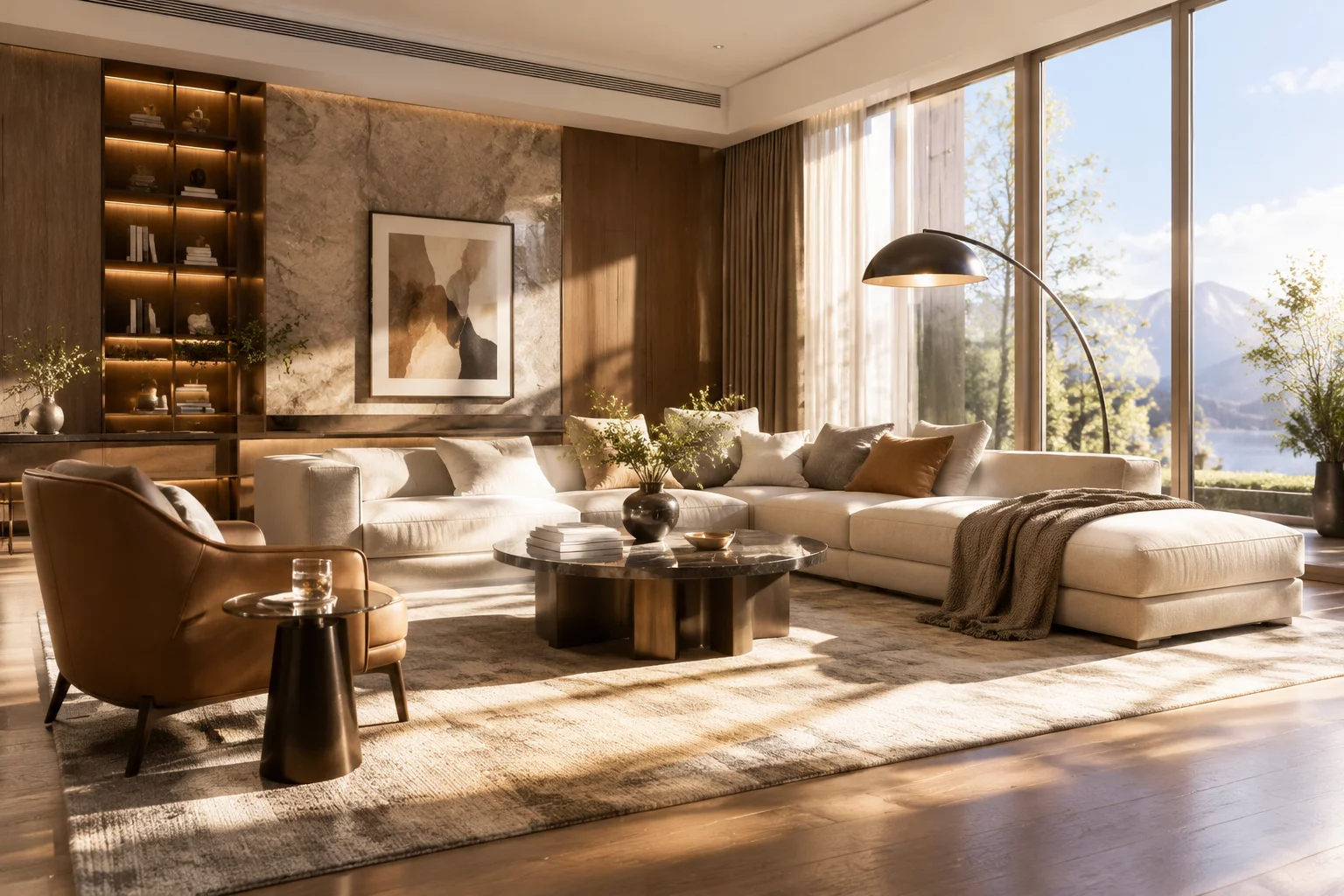 AI Render V2 Living Room View